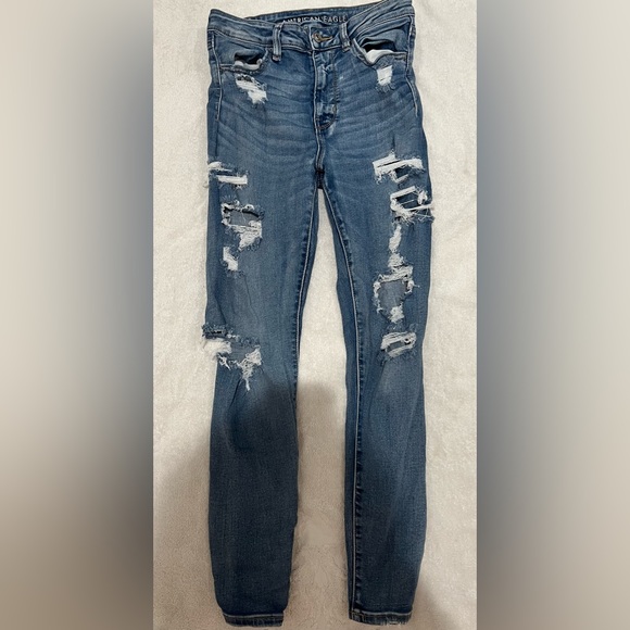 American Eagle Next Level Stretch Super Hi-Rise Jeans - Picture 1 of 3